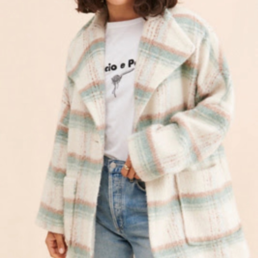 ELSA PLAID COAT